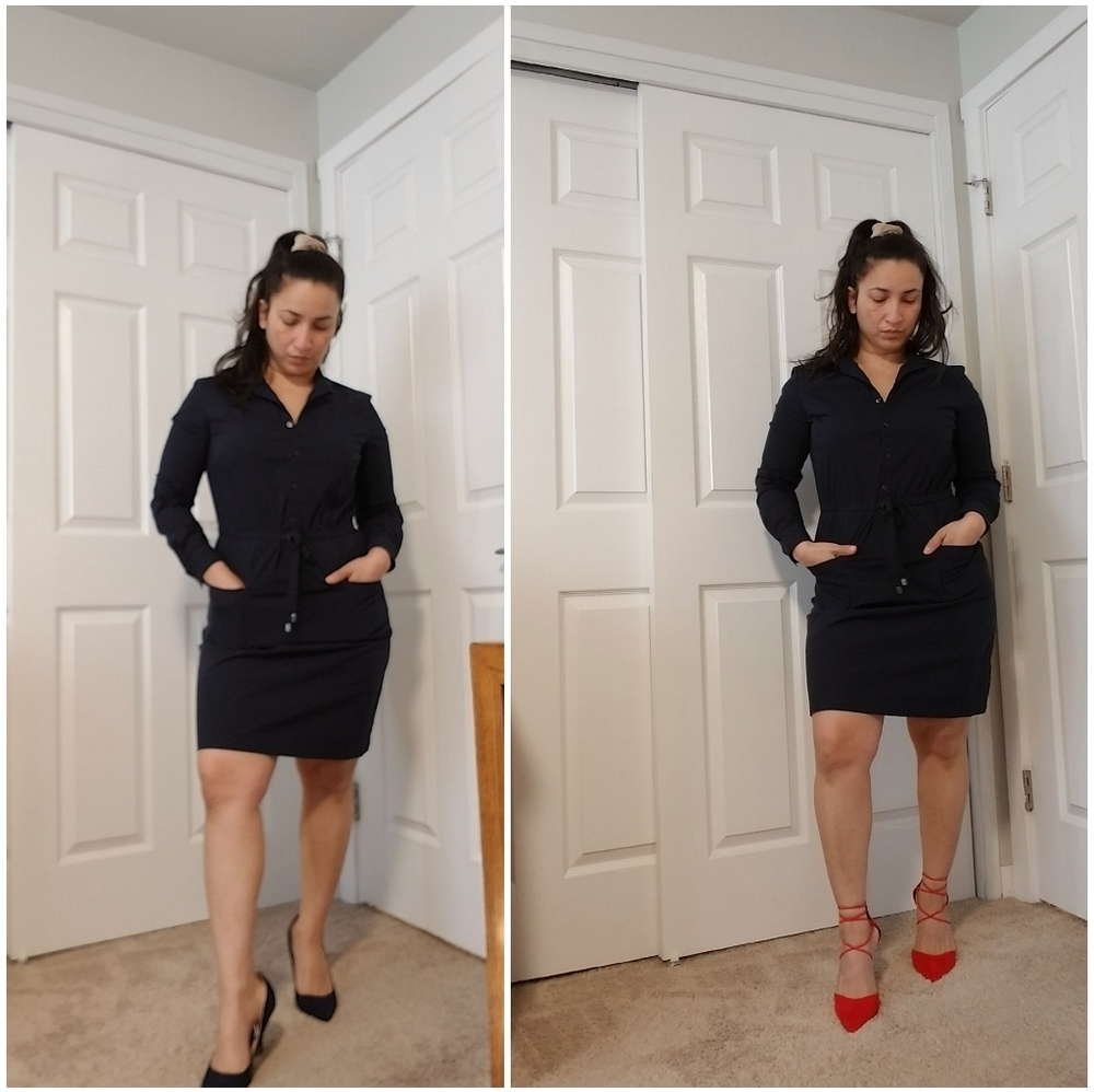 BROOKS Brothers dress, Color dark blue,Size 8.